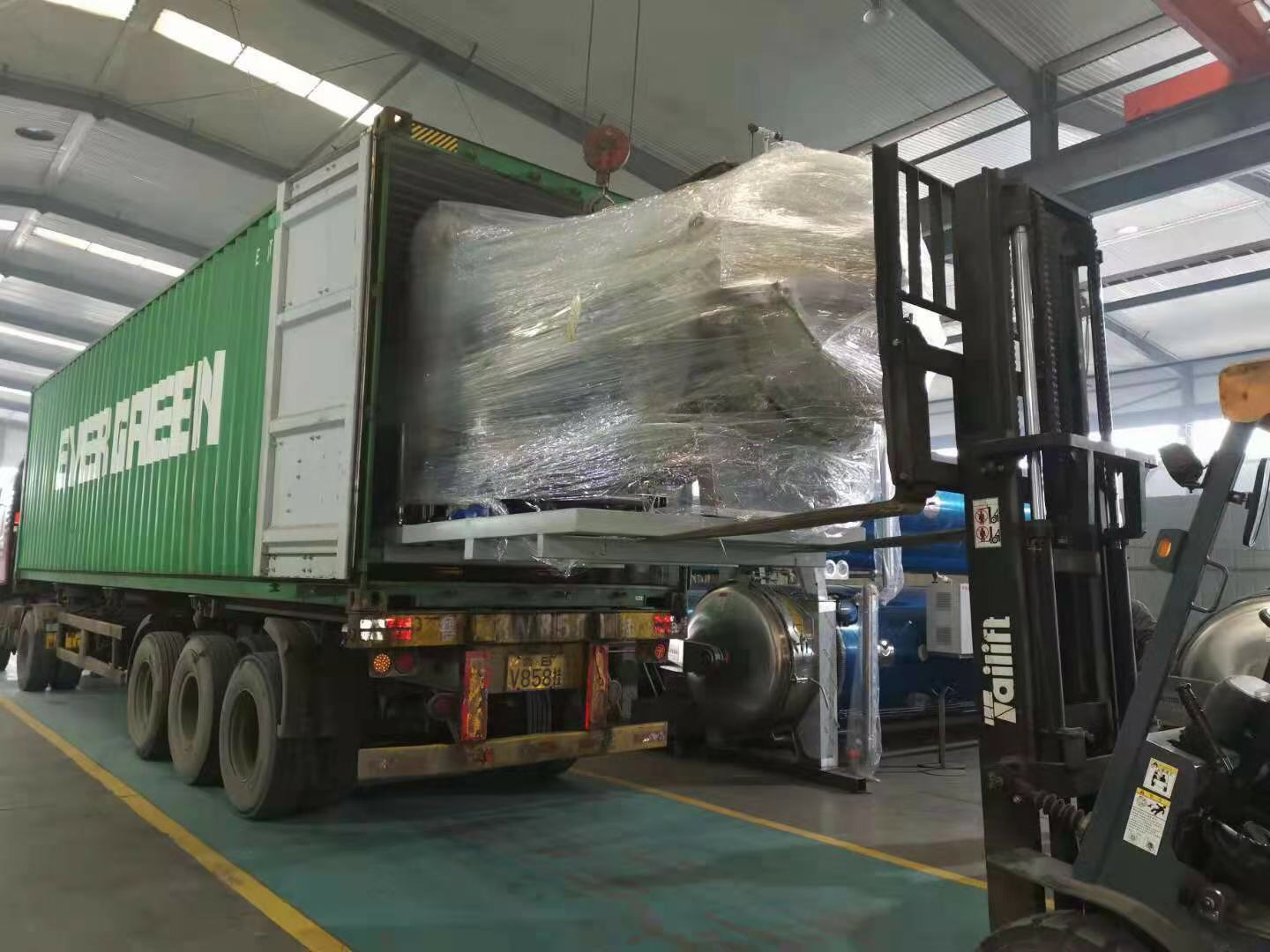 汽气混合风机杀菌釜发往印度尼西亚